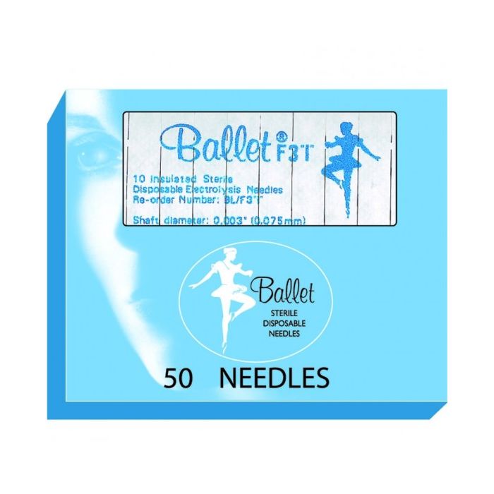 Ballet K6 isolerede sterile epileringsnåle 50 stk.