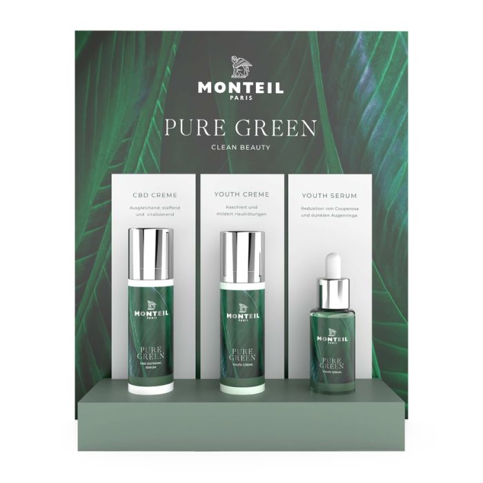 PURE GREEN Display, Monteil