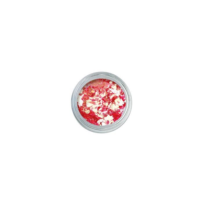 Nail Art Crushed Glitter - rød