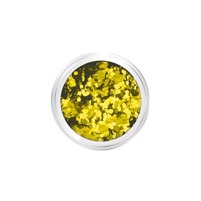 Nail Art Confetti Colour Gold