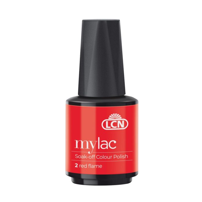 myLac Soak-off Colour Polish, 10 ml. red flame