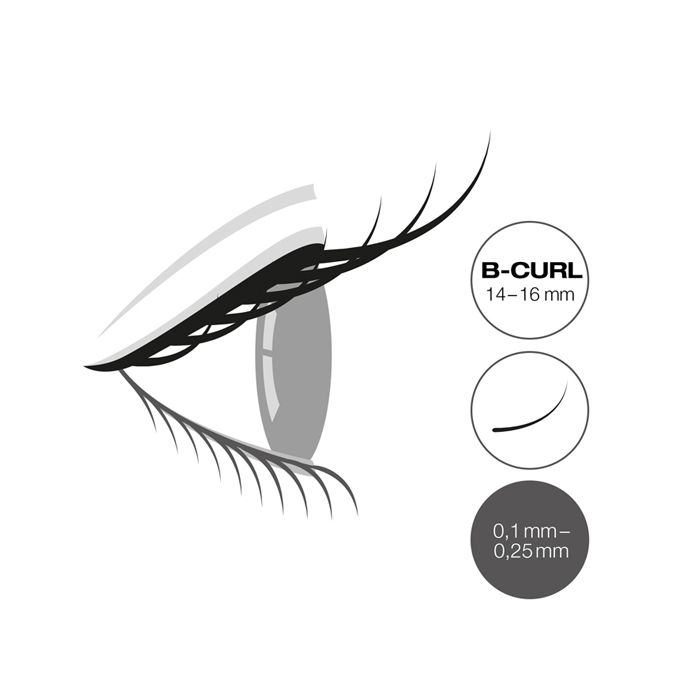 Mixed Tray 14-16 B-Curl 0,15 mm