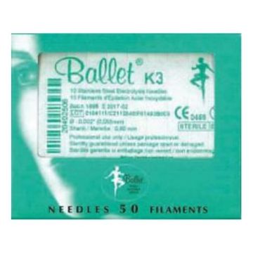 Ballet K3 Stainless steel epileringsnål, 50 stk.