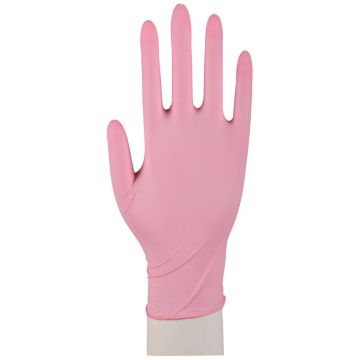 Nitril handsker XS, Sensitiv pink,100 stk. pr. pk.