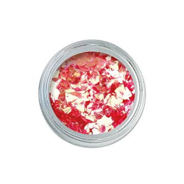 Nail Art Crushed Glitter - rød