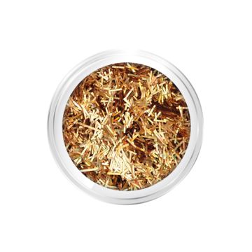 Glitter Tinsel Gold Hologram