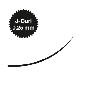 Captivating Lashes,  J - Curl 0,25 mm