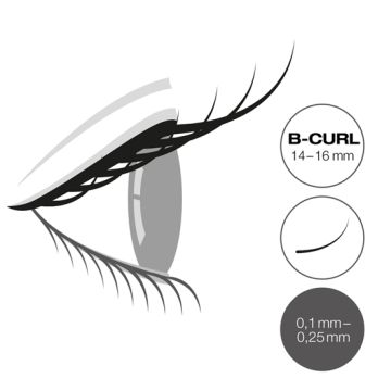 Mixed Tray 14-16 B-Curl 0,15 mm