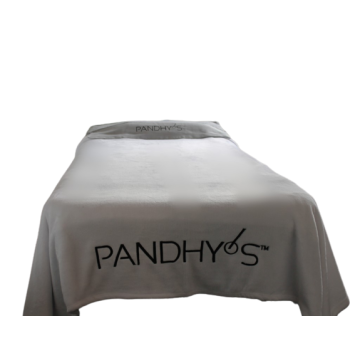 PANDHY’S™ Blanket 150×200 cm, 100% polyester, whit